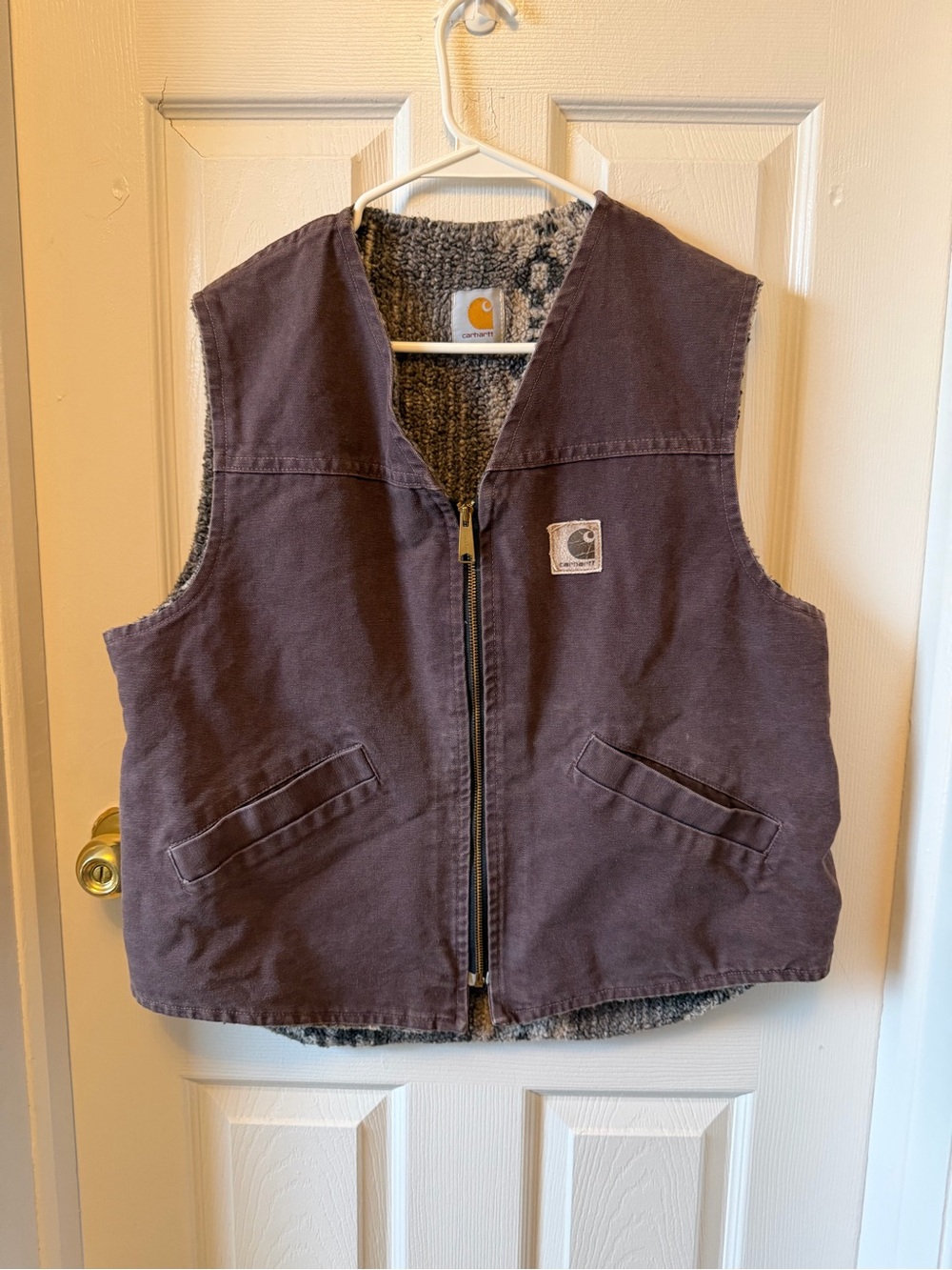 Carhartt Vintage Carhartt Tundra Aztec Sherpa-Lined Vest Vintage Tundra Aztec